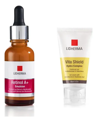 Kit Retinol A+ Emulsión + Vita Shield Hydra Complex Lidherma