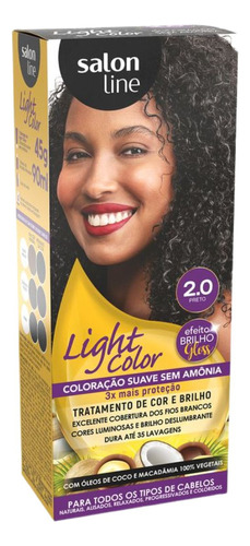 Coloração Suave Salon Line Light Color 2.0 Preto