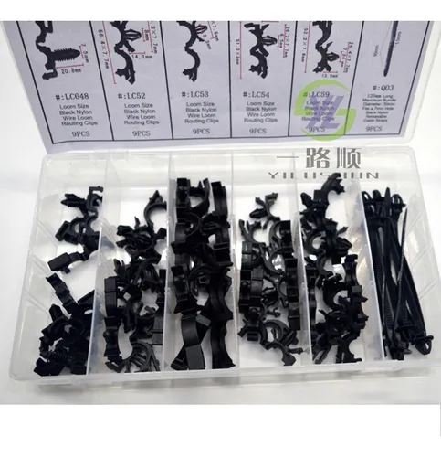 54pcs Clip De Retención De Arnés De Alambre De