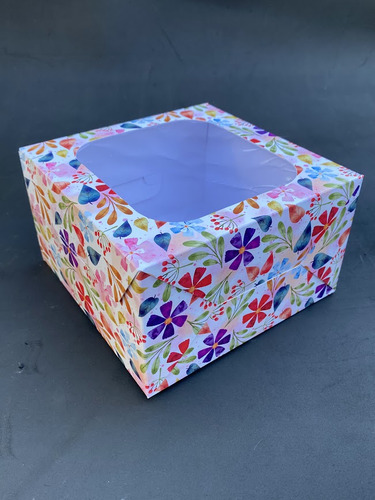 Cajas 17x17x10 Con Flores Artesanias X 10 Und