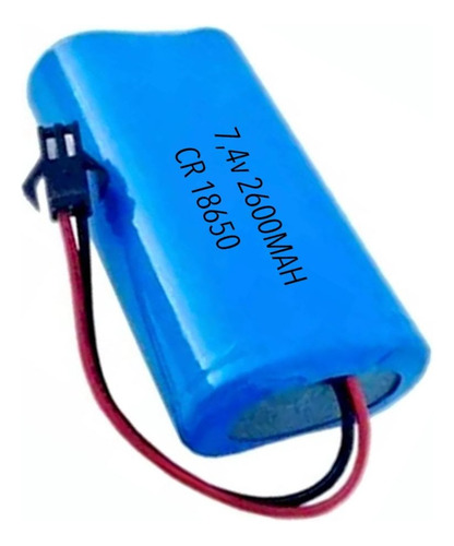 Bateria 7,4v 18650 2600mah Com Conector Smp02 7.4v