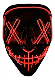 Máscara Led Para Fiestas Halloween O Cosplay De Antifaz