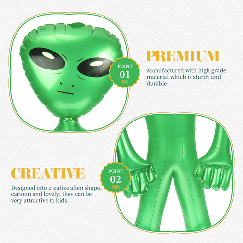 Alien Infla Alien Expand Inflable, 2 Unidades