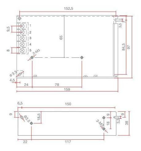 Imagen 3 de 9 de Fuente Switching C/gabinete 12v 6a Interior Powerswitch