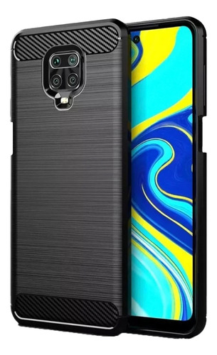 Funda Fibra De Carbono Para Redmi Note 9s Reforzada Premium