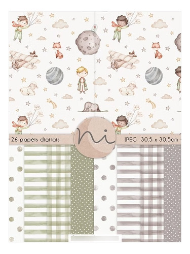 Kit Imagenes Png El Principito + Papeles Digitales Lo21