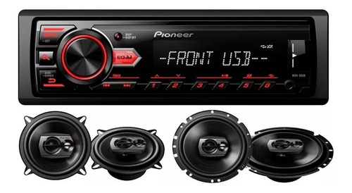 Kit Media Mvh-98ub + Alto Falantes Ts1790br+ts1390br Pioneer