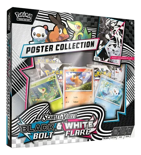 Box Pokemon Black Bolt E White Flare Unova Poster Collection