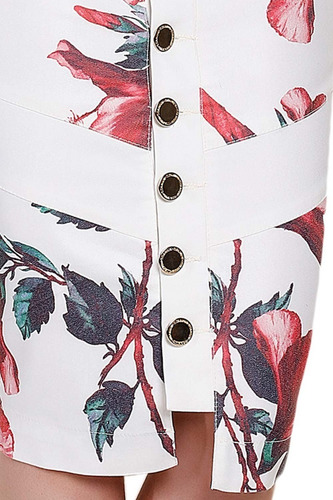 Imagem 6 de 10 de Conjunto Saia Lápis E Blusa Manga Lesie Titanium Tt23932