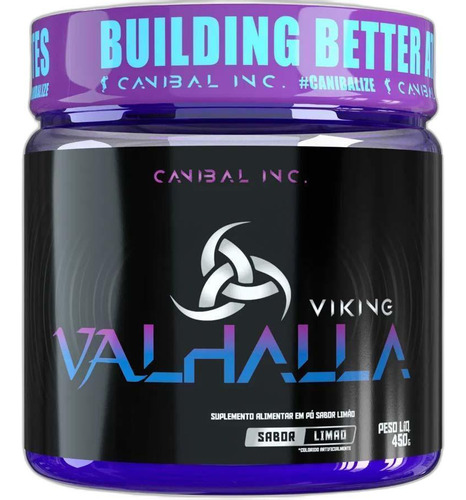 Pré Treino Viking Valhalla Canibal Inc 450g Sabor Limão