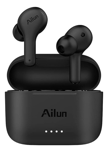 Auriculares Ailun, Bluetooth/negros/microfono/20hs De Uso