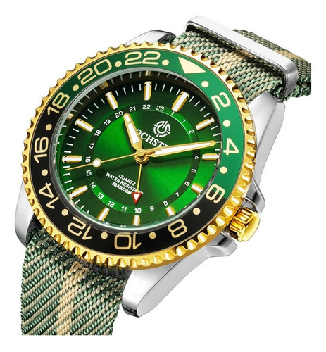 De Relojes Luminosos De Nylon Impermeables Para Hombre