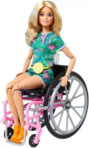 Boneca - Barbie - Cadeirante - Roupa Xadrez - Mattel