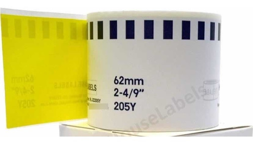 Imagen 3 de 3 de Rollos Etiquetas Térmicas Continúa Dk 2205 Dk2205 Brother Ql