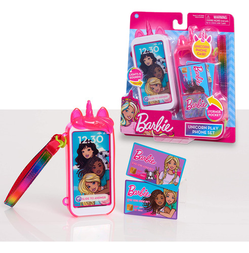 Barbie Just Play - Juego De Teléfono De Unicornio Con Luce.