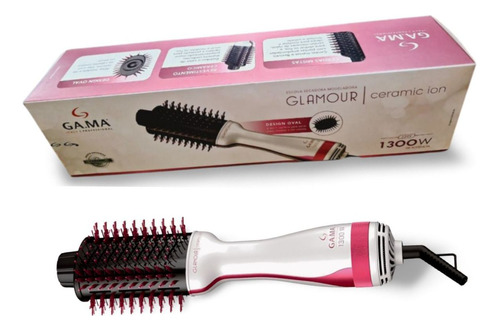 Escova Secadora Gama Glamour Pink Brush 3d 220v Potente