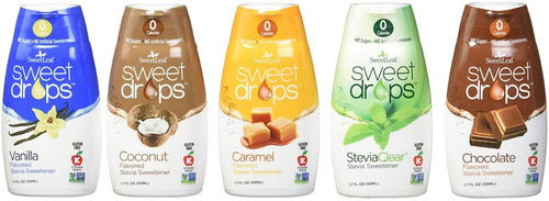 Sweetleaf Sweet Drops Líquido Stevia Variedad 5 Pack 1.7 Fl
