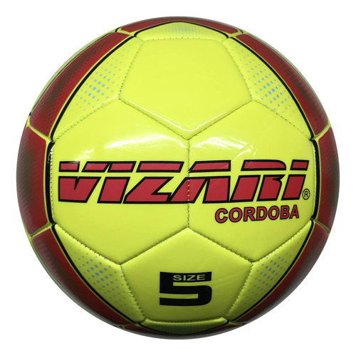 Vizari Sports Cordoba - Balón De Fútbol Con Gráficos Ún. Color Amarillo Neón