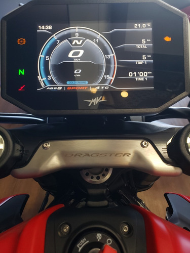 Imagen 13 de 25 de Moto Mv Agusta Dragster 800 Rosso Rojo Mate