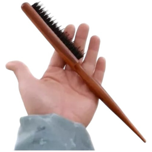 Cepillo Delgado Madera Para Barberia Pulido Lineas Bigotes