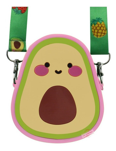Imagen 1 de 5 de Mini Bolsa Crossbody Aguacate Kawaii Cute Silicon