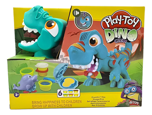 Juguete Dino T-rex Play Toy Plastilina Moldeable Dino Crew