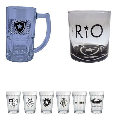 Kit oficial para beber con licencia de Botafogo para regalo