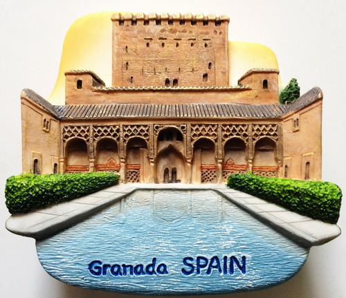 Alhambra Palace Granada Espaa Resina 3d Frigorfico Frigorfi