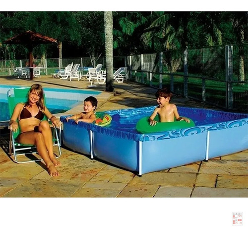 Imagen 2 de 2 de Piscina estructural rectangular Mor 001002 con capacidad de 1000 litros de 1.89m de largo x 1.26m de ancho azul diseño agua