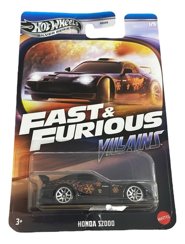Hot Wheels Rapido Y Furioso Villains, Honda S2000, Sellado! Negro