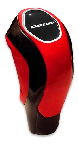 Bola Câmbio Personalizada Resinado Parati Vermelho/preta 8mm