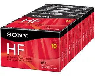 Sony 10c60hfl Grabadoras De Casete Hf De 60 Minutos: 10 Ladr