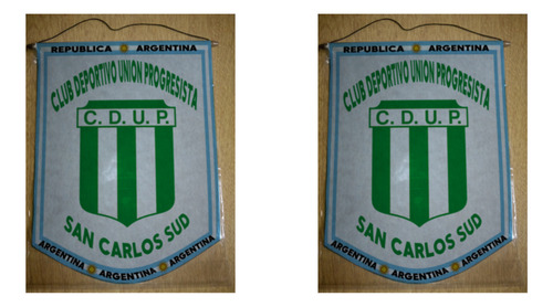 Banderin Grande 40cm Union Progresista San Carlos Sud