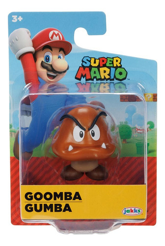 Boneco Articulado Goomba De 4cm - Super Mario