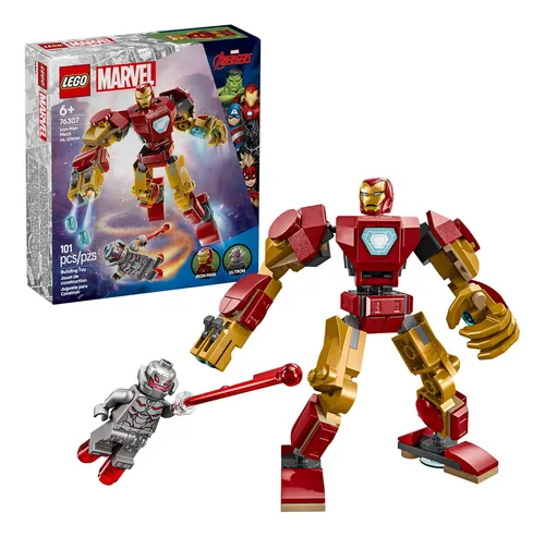 Lego Marvel 76307 Armadura Robô Do Homem De Ferro Vs Ultron