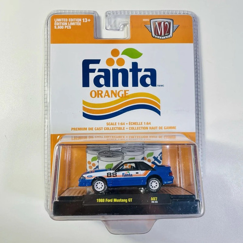 1:64 M2 Machines 1988 Ford Mustang Gt Fanta Orangen Edicion 