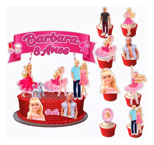 Topo de bolo Barbie o filme Para Imprimir Grátis