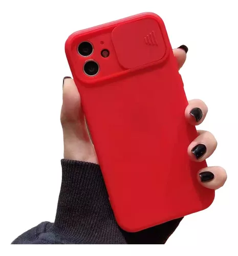 GENERICO Carcasa de silicona compatible con Iphone 11 Roja