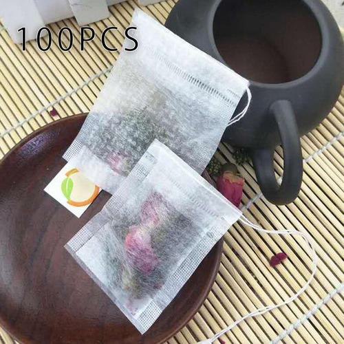 5 Bolsas De Filtro De Té Desechables Con Cordón, Bolsas De