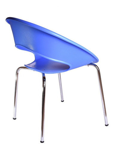 Imagen 8 de 9 de Silla Caño Cromado Comedor Plástica Apilable Moderna Living