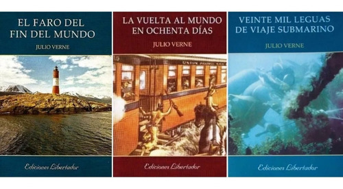 Lote X 3 Libros - Julio Verne