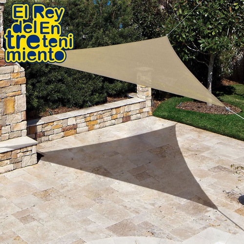 Lona Toldo Vela Triangular Filtro Uv 3,6m Sombra El Rey