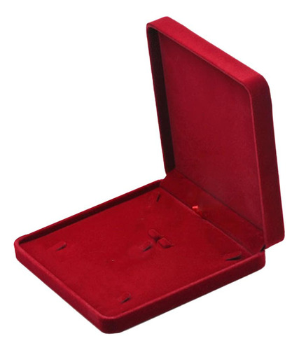 Conjunto De Joyas De Mdf Caja Collar Vino Rojo Tipo 9