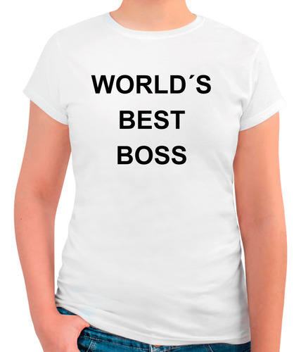 Playera Diseño World´s Best Boss - Regalo - Divertida - 02