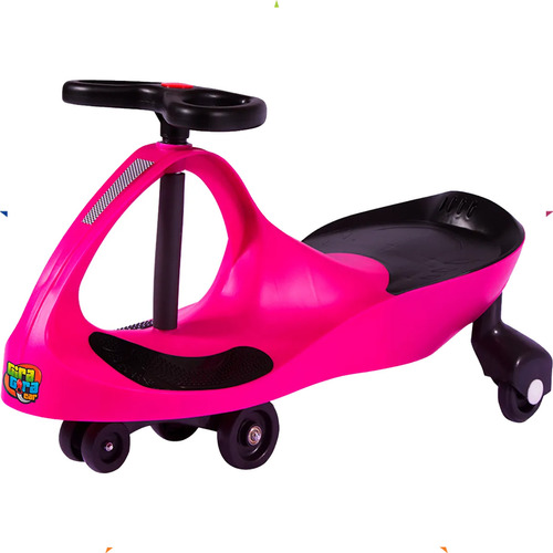 Carrinho Infantil Gira Gira Car Rolimã Até 100kg Variascores Cor Rosa