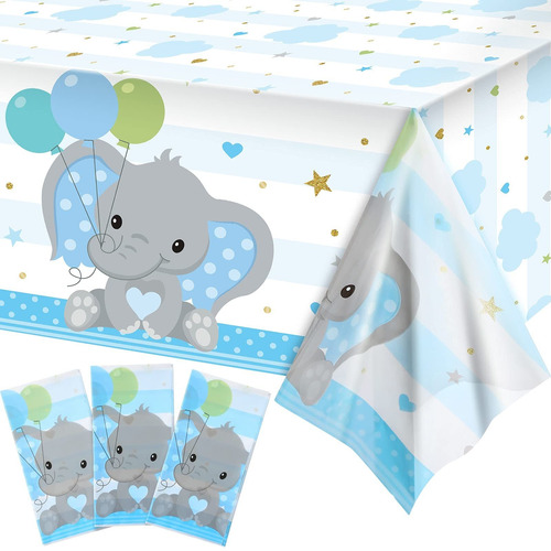 Mantel Mesa Baby Shower Decoracion Elefante Rectangular