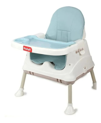 Imagen 3 de 8 de Silla De Comer Para Bebes Motek 3 En 1 Booster Plegable