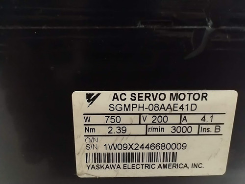 Yaskawa Servo Motor 750w Sg10sa-pe08a1 (Usado)