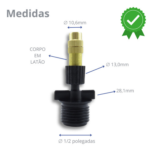Boquilla De Riego Nebulizadora De Latón For Tubería De Pvc,