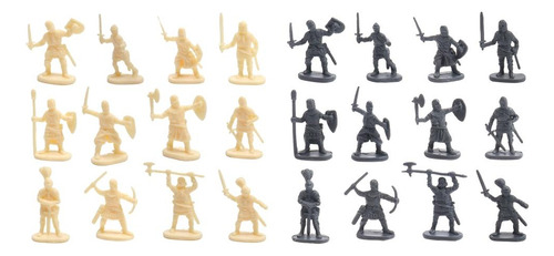 2 Juegos De Figuras De Plástico De Soldado Antiguo, Figura